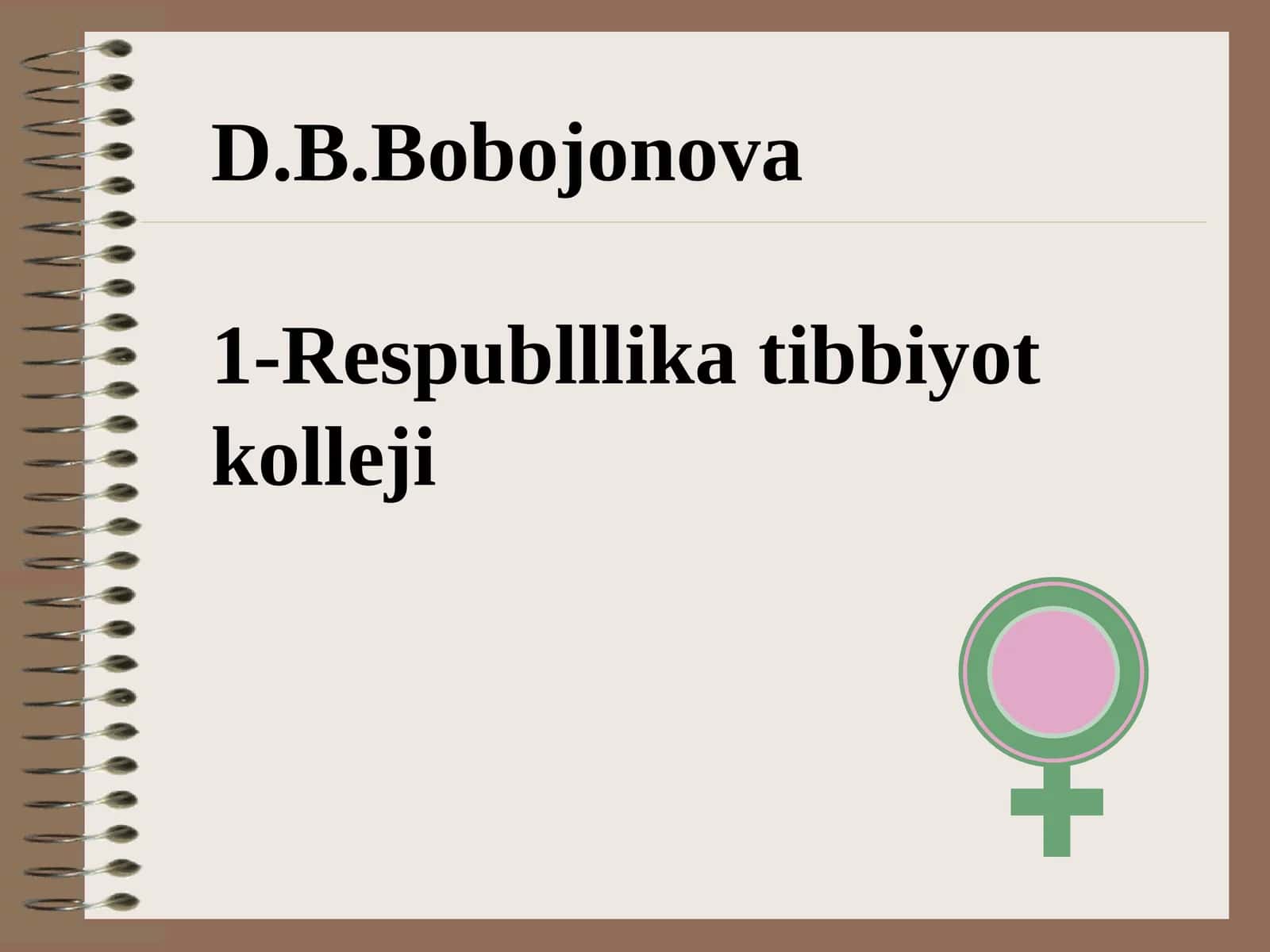 СПИД, ВИЧ ва венерик касалликлар бўйича тиббийот коллежда психопрофилактик чоралар
