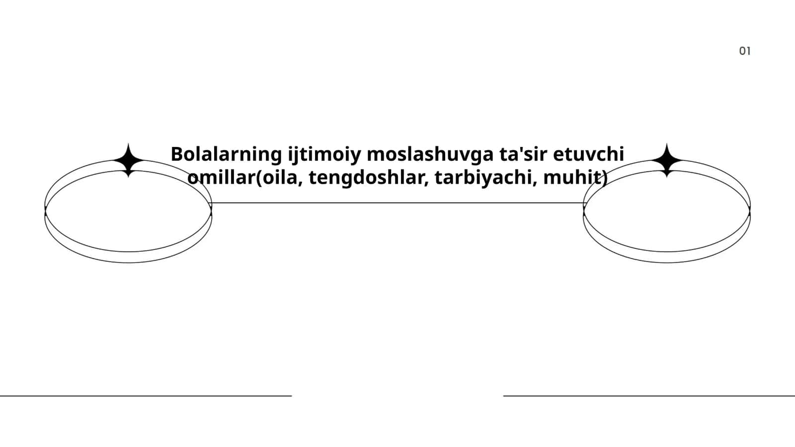 Bolalarning ijtimoiy moslashuvga ta'sir etuvchi omillar(oila, tengdoshlar, tarbiyachi, muhit)