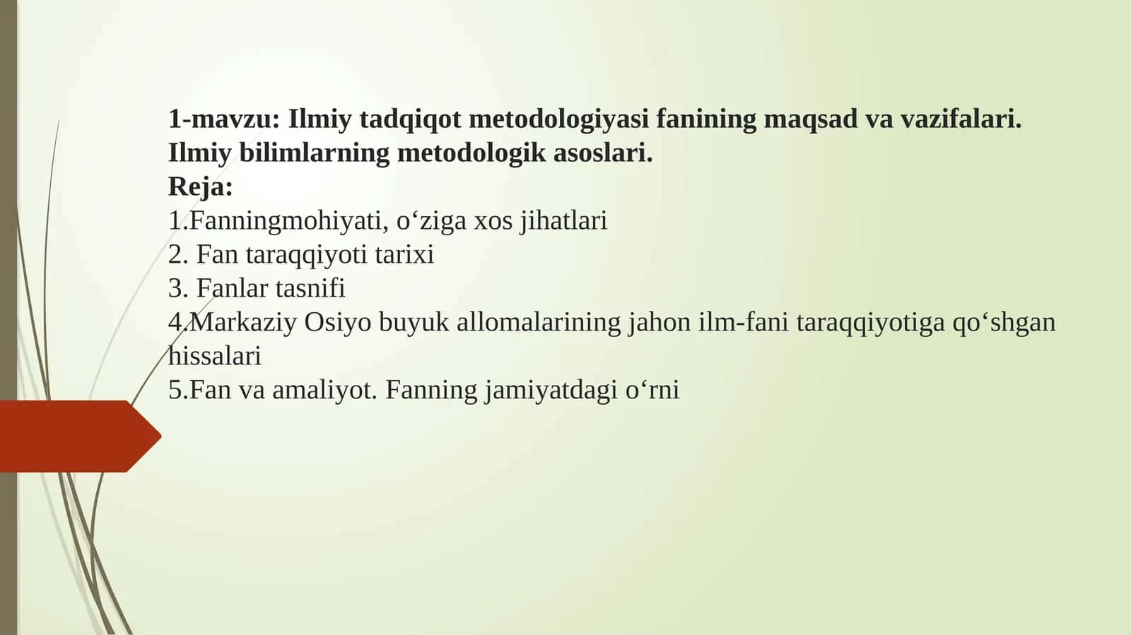 Ilmiy tadqiqot metodologiyasi