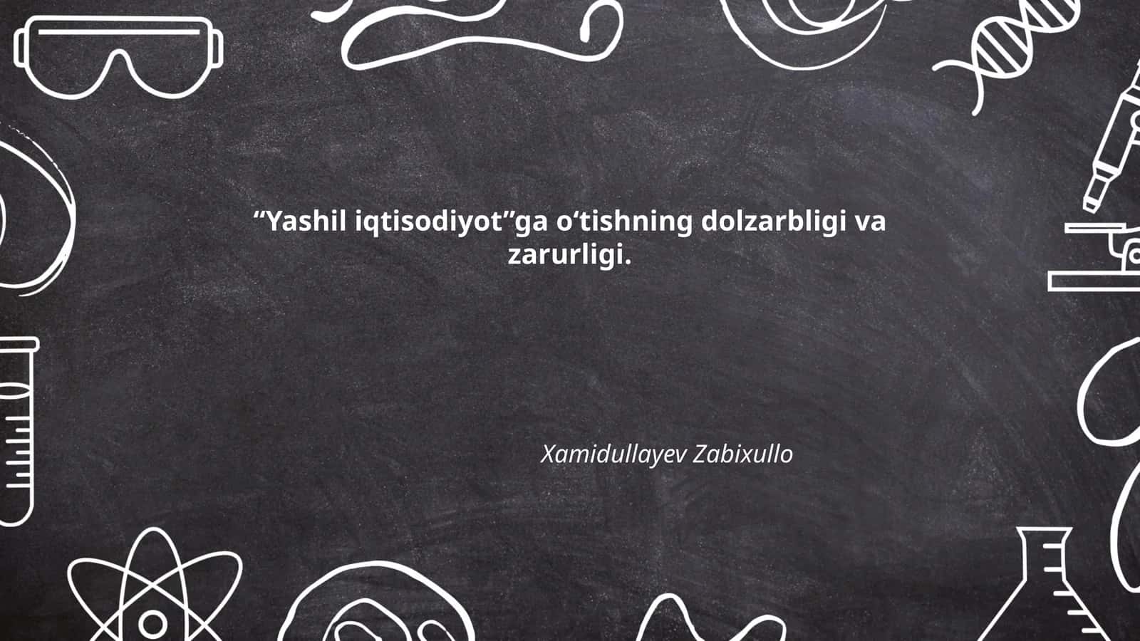 Yashil iqtisodiyot