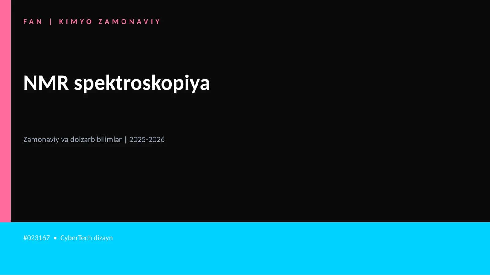 NMR spektroskopiya