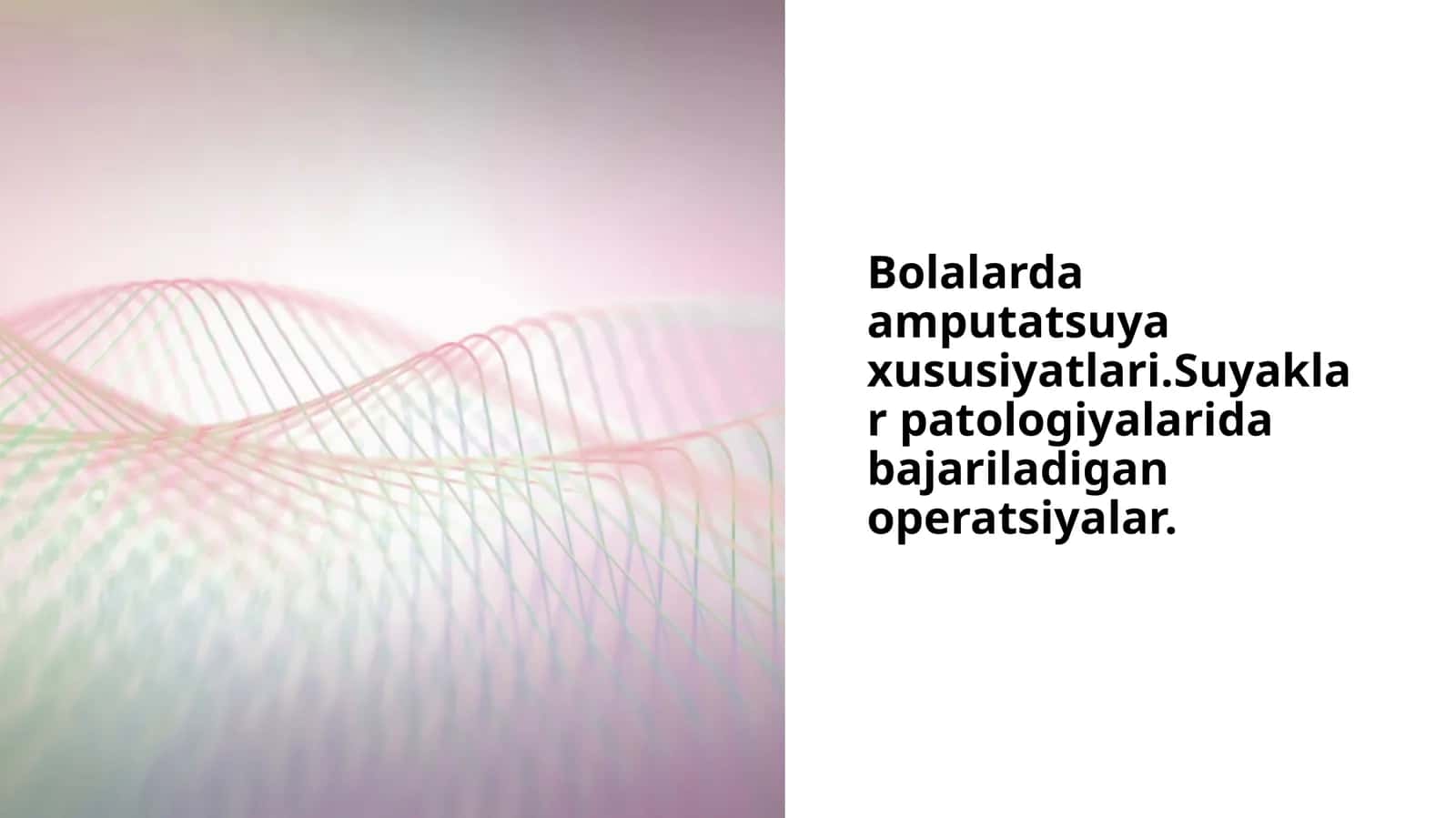 Bolalarda amputatsiya
