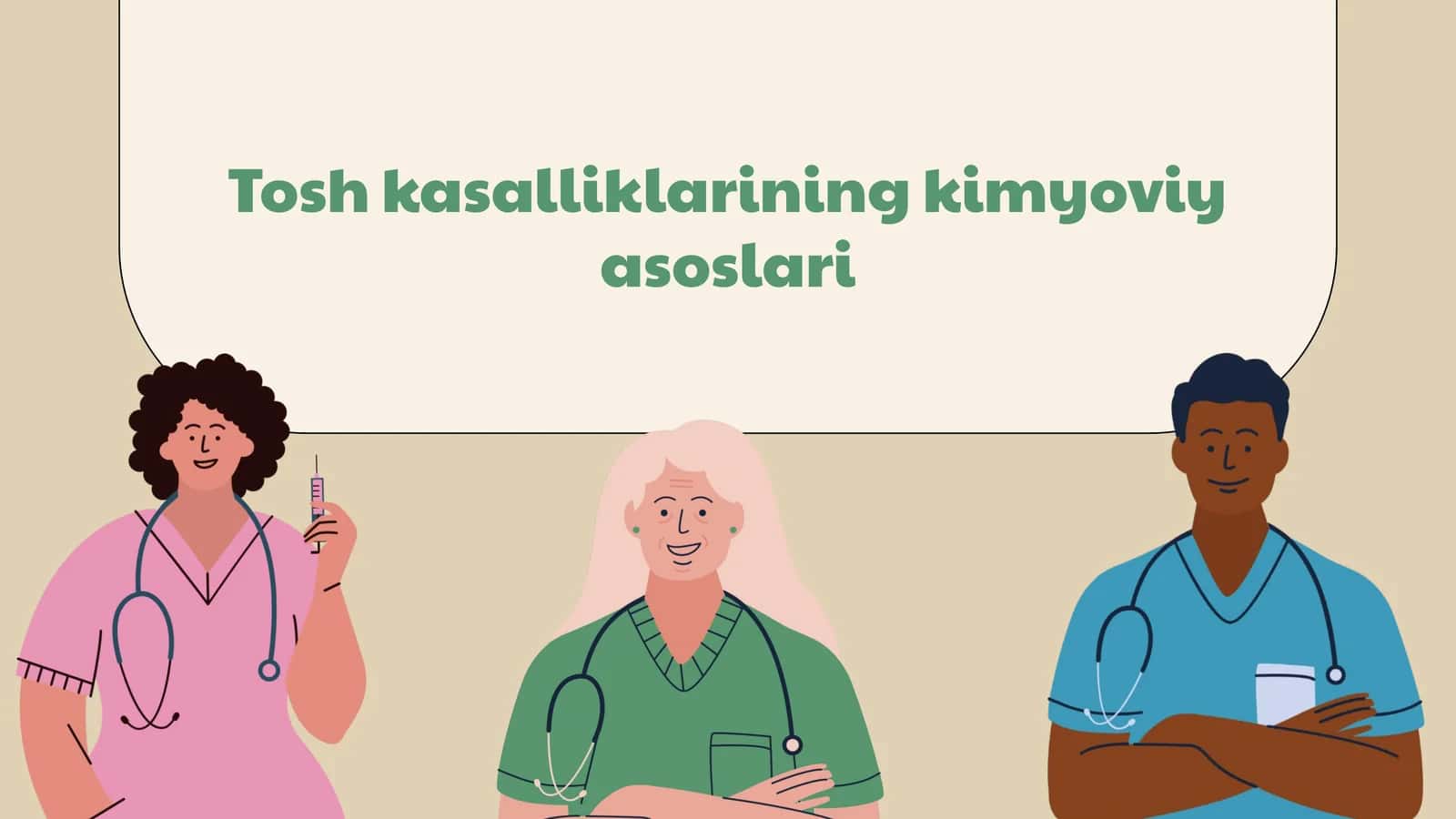 Tosh kasalliklarining kimyoviy asoslari