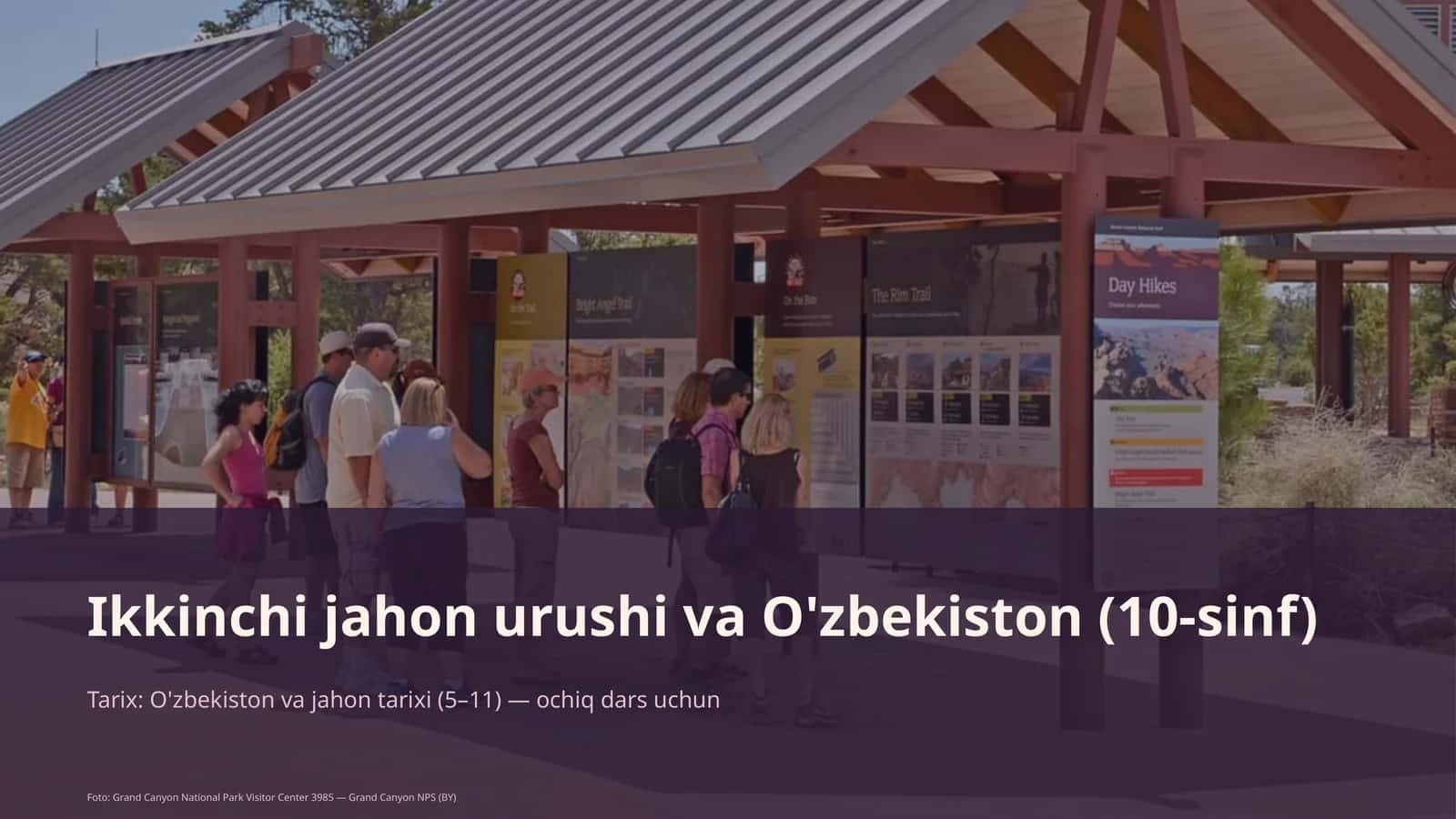 Ikkinchi jahon urushi va O'zbekiston (10-sinf)