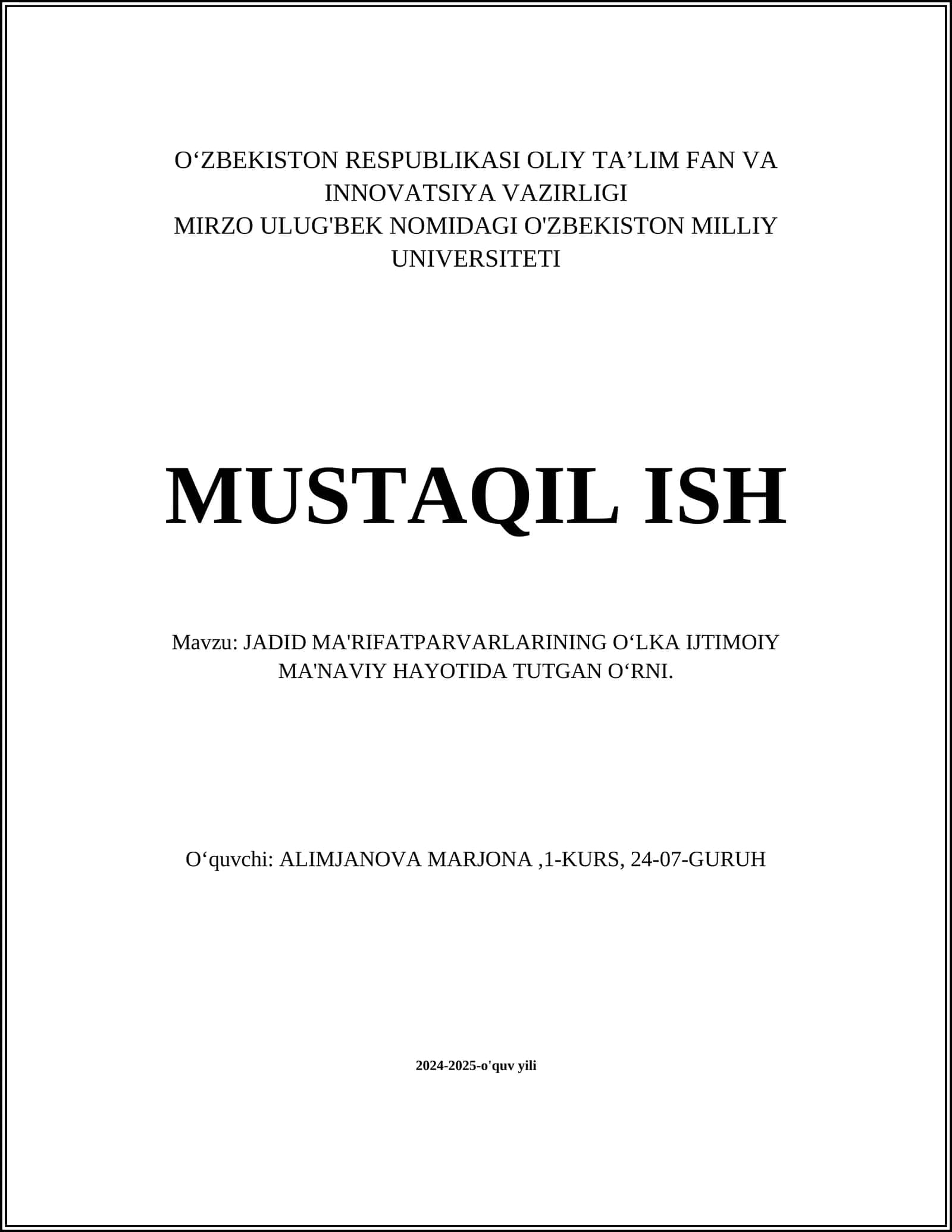 Rus ta'siridagi ma'rifatparvarlik