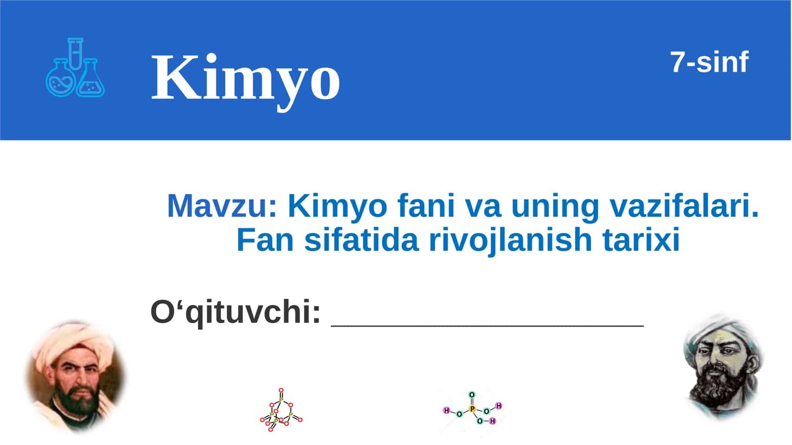 Kimyo fаni vа uning vаzifаlаri. Fan sifatida rivojlanish tarixi