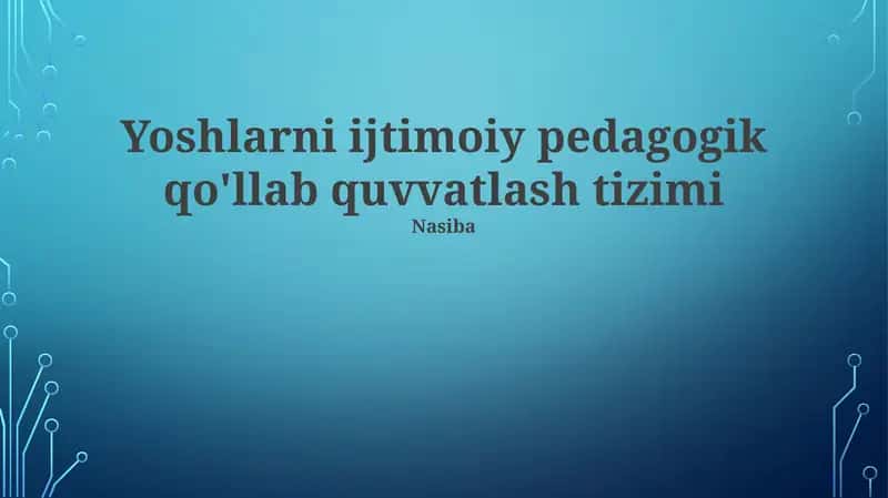 Mentorlik va namunali rol modellash dasturlari