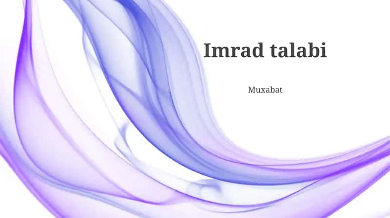 Imrad talabi