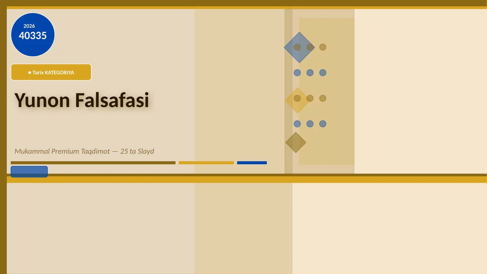 Yunon Falsafasi Mukammal Premium Taqdimot