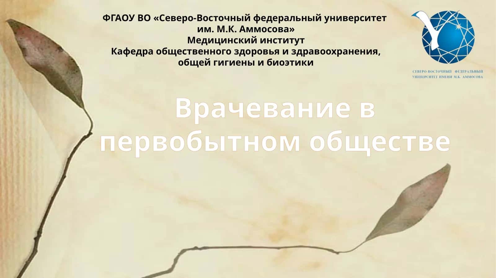 Врачевание в первобытном обществе