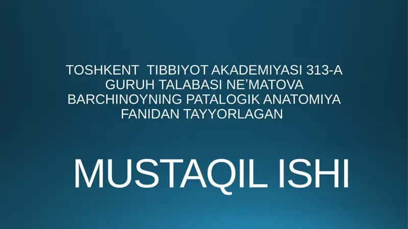 OSHQOZON YARA KASALLIGI ETIOPATOGENEZI
