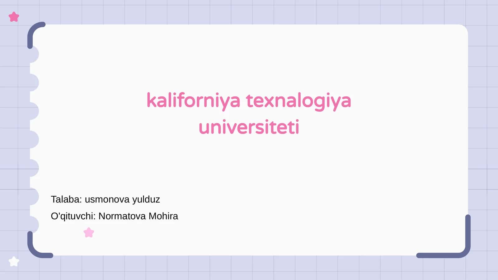 Kaliforniya Texnologiya Universitetining Tarixi