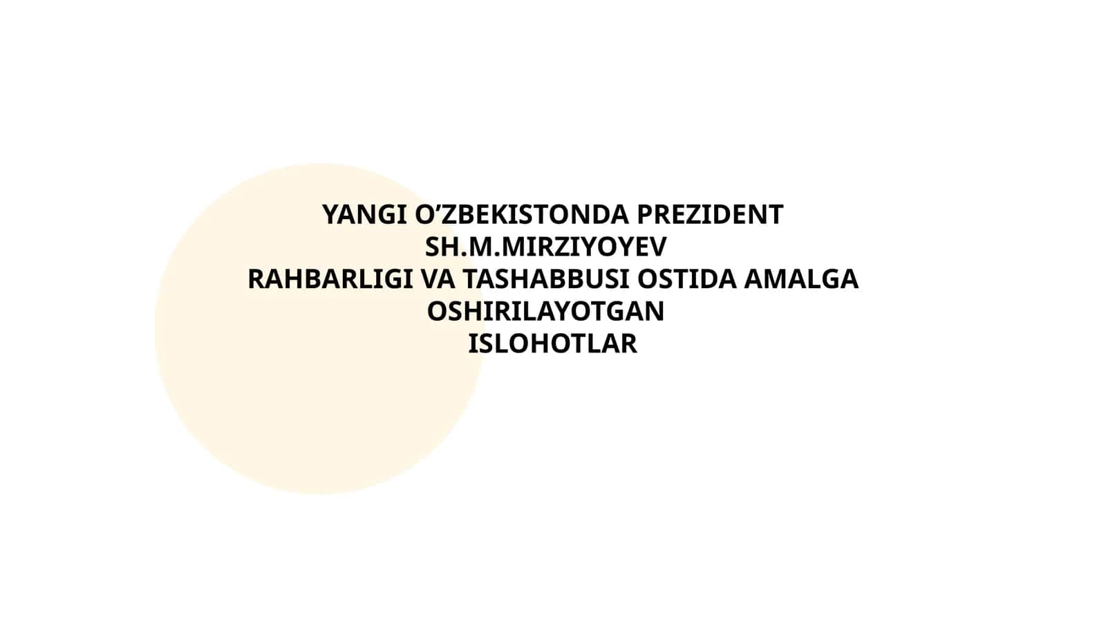 Konstitutsion islohotlar