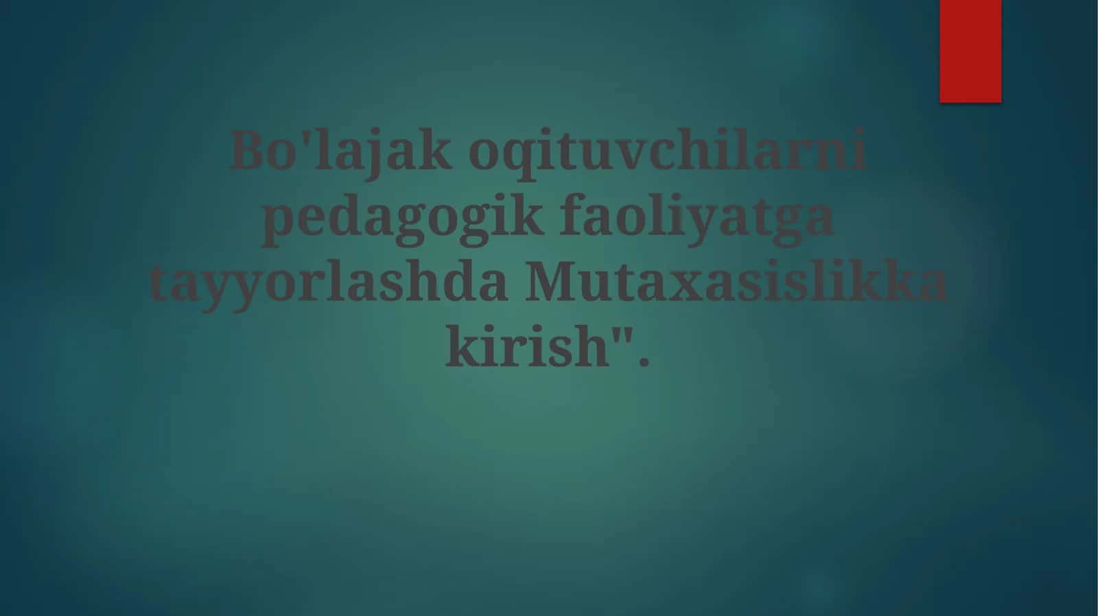 Mutaxasislikka kirish