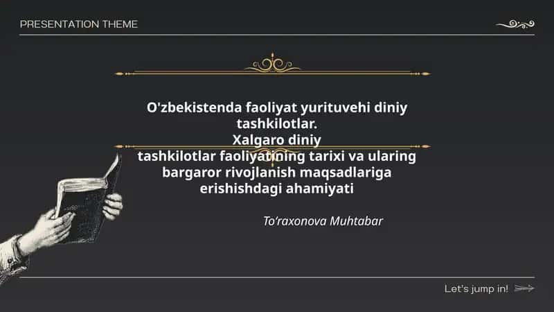 Xalgaro diniy tashkilotlar faoliyati