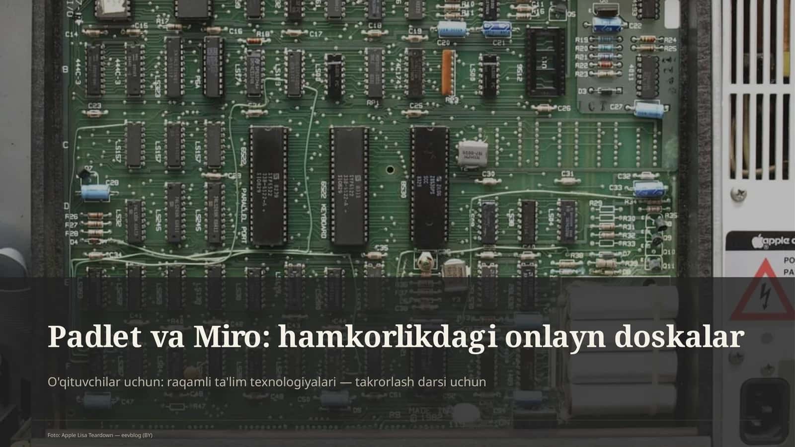 Padlet va Miro: hamkorlikdagi onlayn doskalar