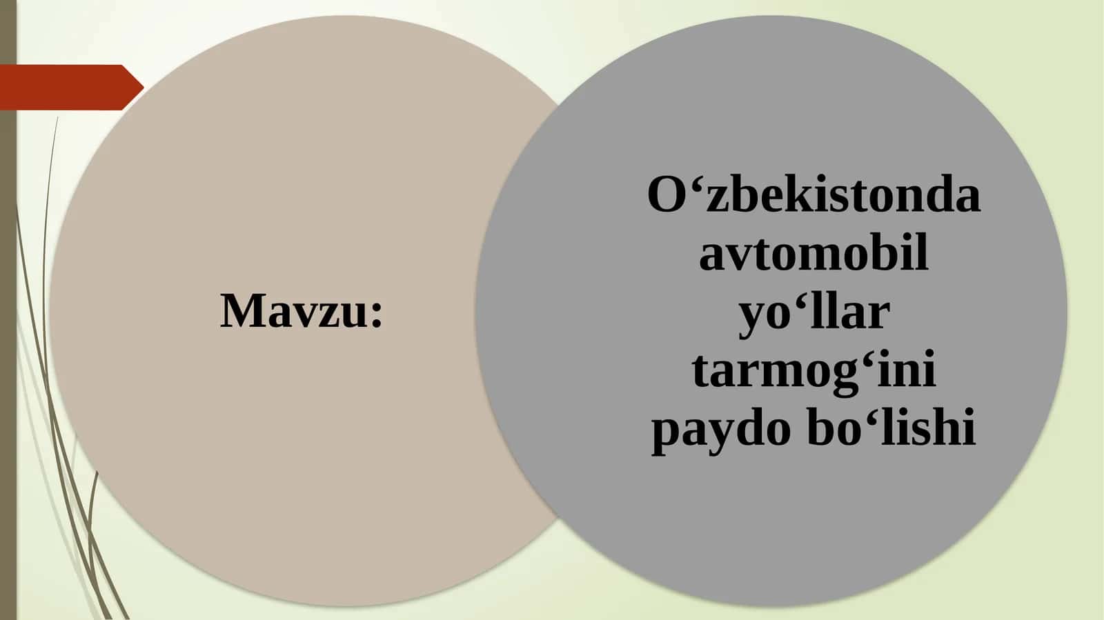 O‘zbekistonda avtomobil yo‘llar tarmog‘ini paydo bo‘lishi