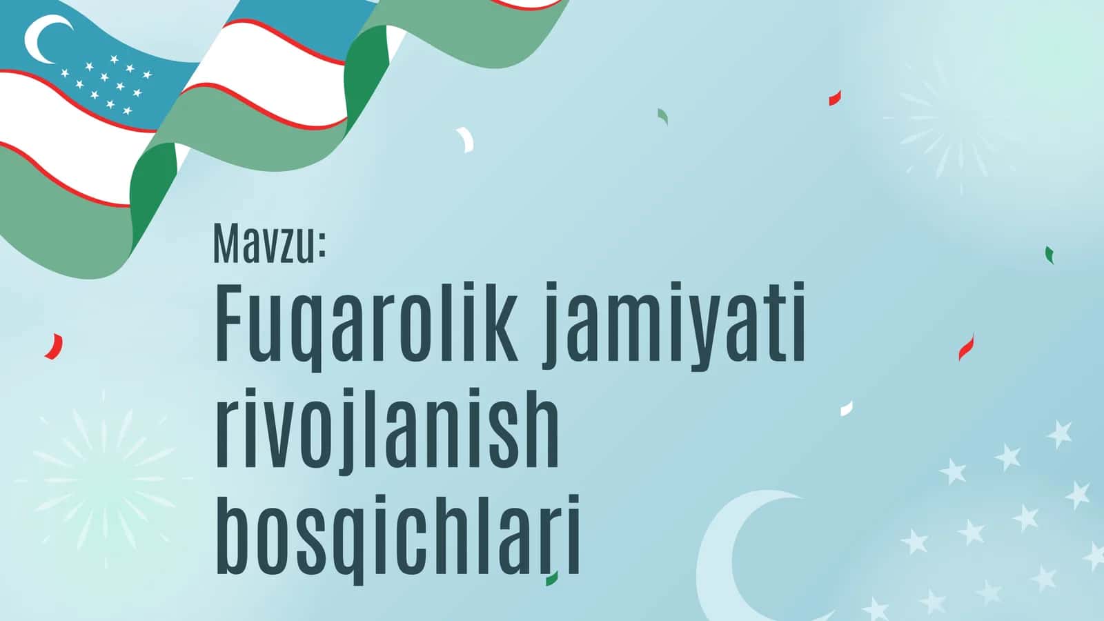 Fuqarolik jamiyati rivojlanish bosqichlari