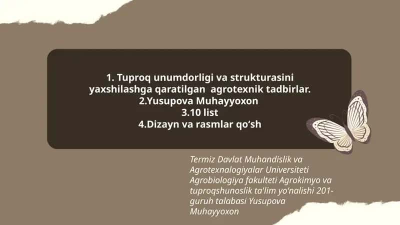 Agrotexnik tadbirlar