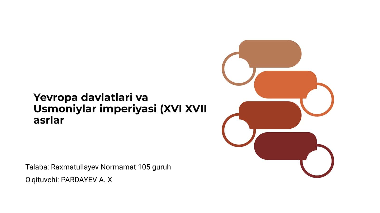 Yevropa davlatlari va Usmoniylar imperiyasi (XVI XVII asrlar)