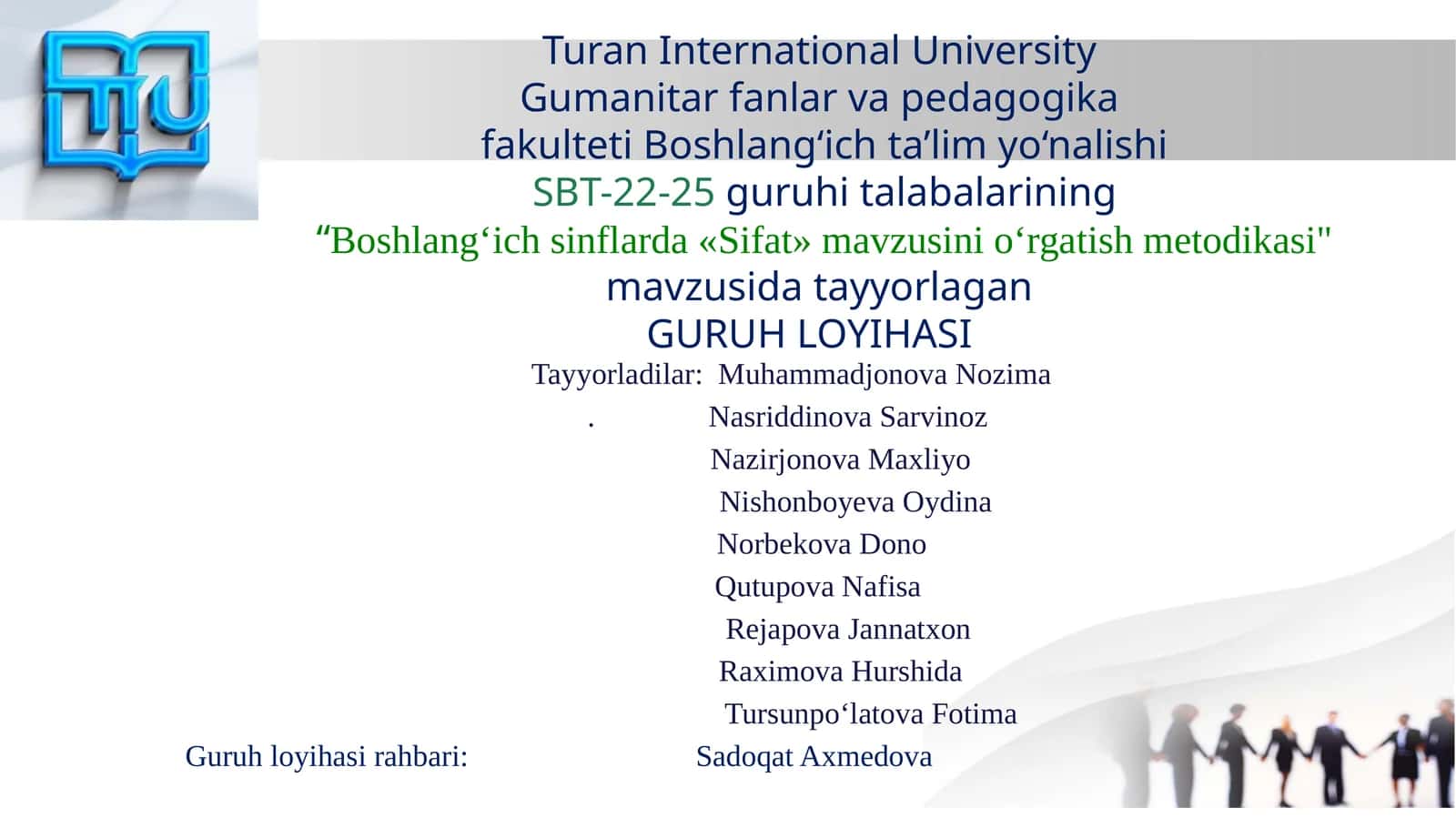 Boshlang‘ich sinflarda «Sifat» mavzusini o‘rgatish metodikasi