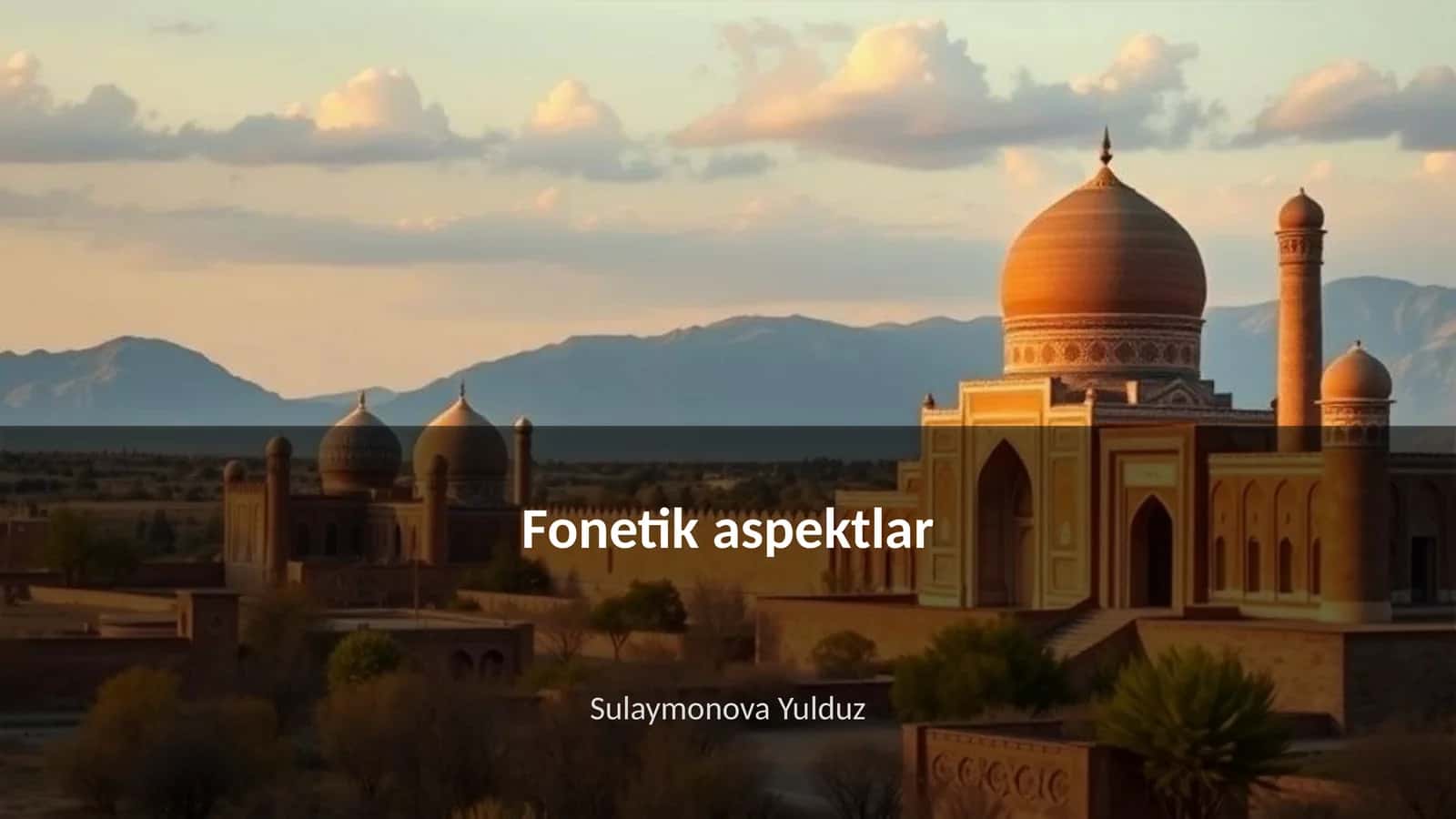 Fonetik aspektlar