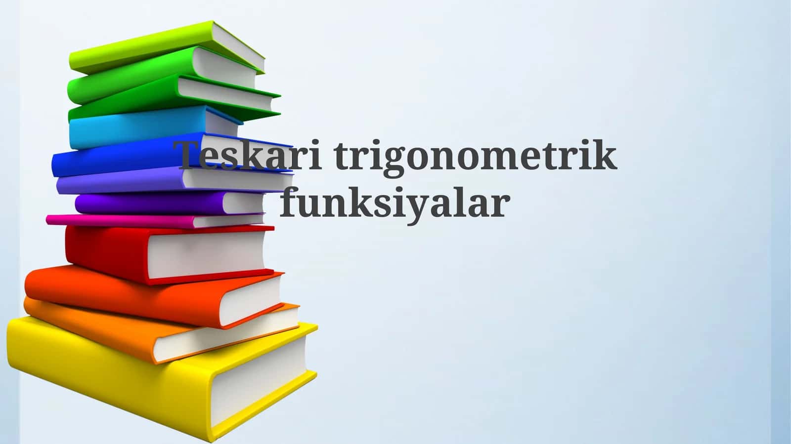 Teskaritrigonometrikfunksiyalar