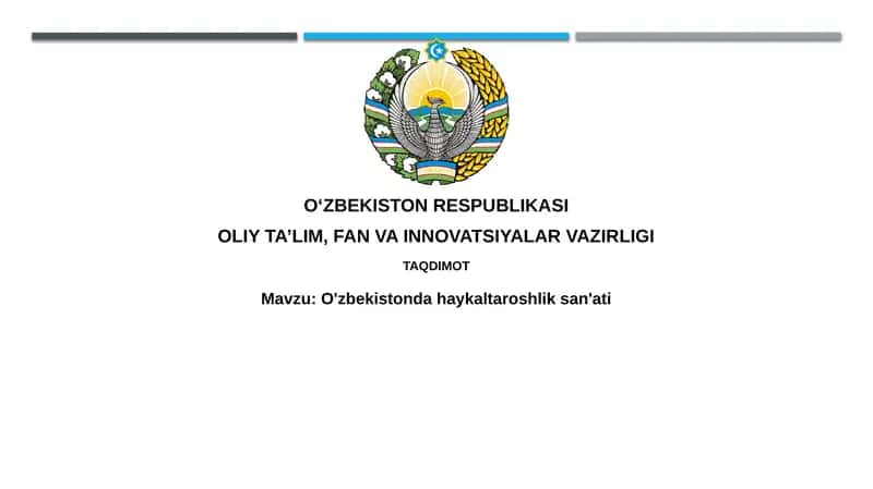 O'zbekistonda haykaltaroshlik san'ati