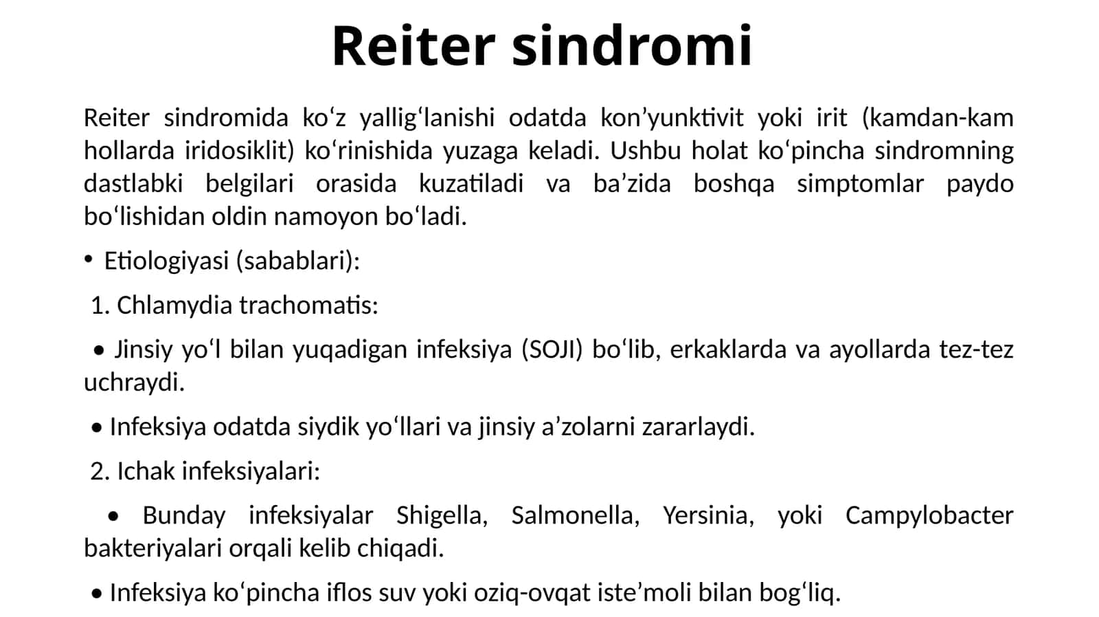 Reiter sindromi