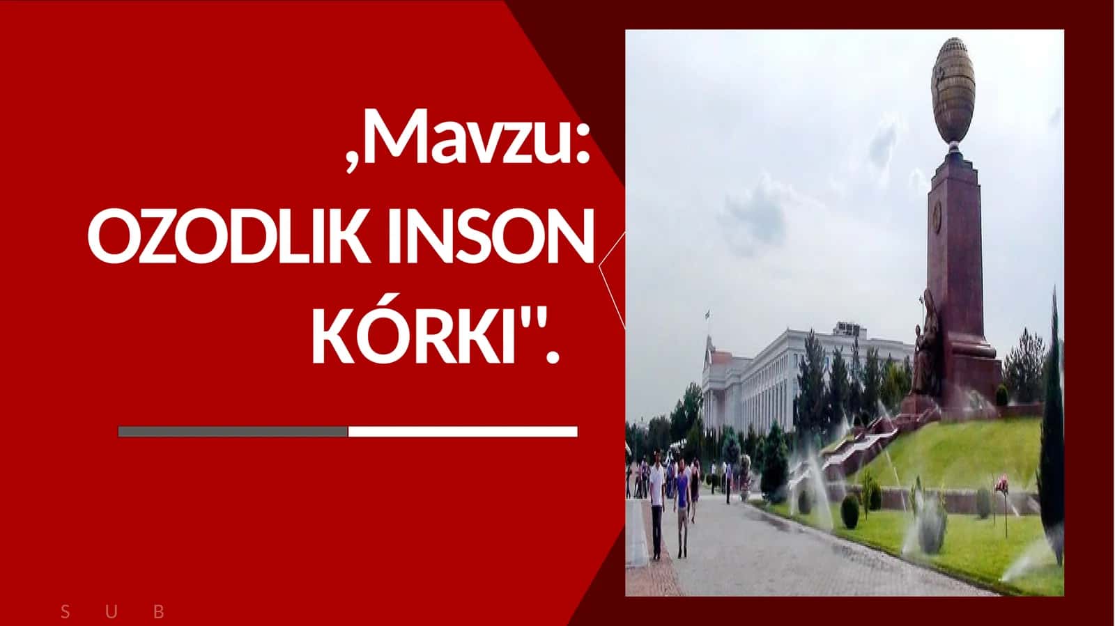 OZODLIK INSON KÓRKI