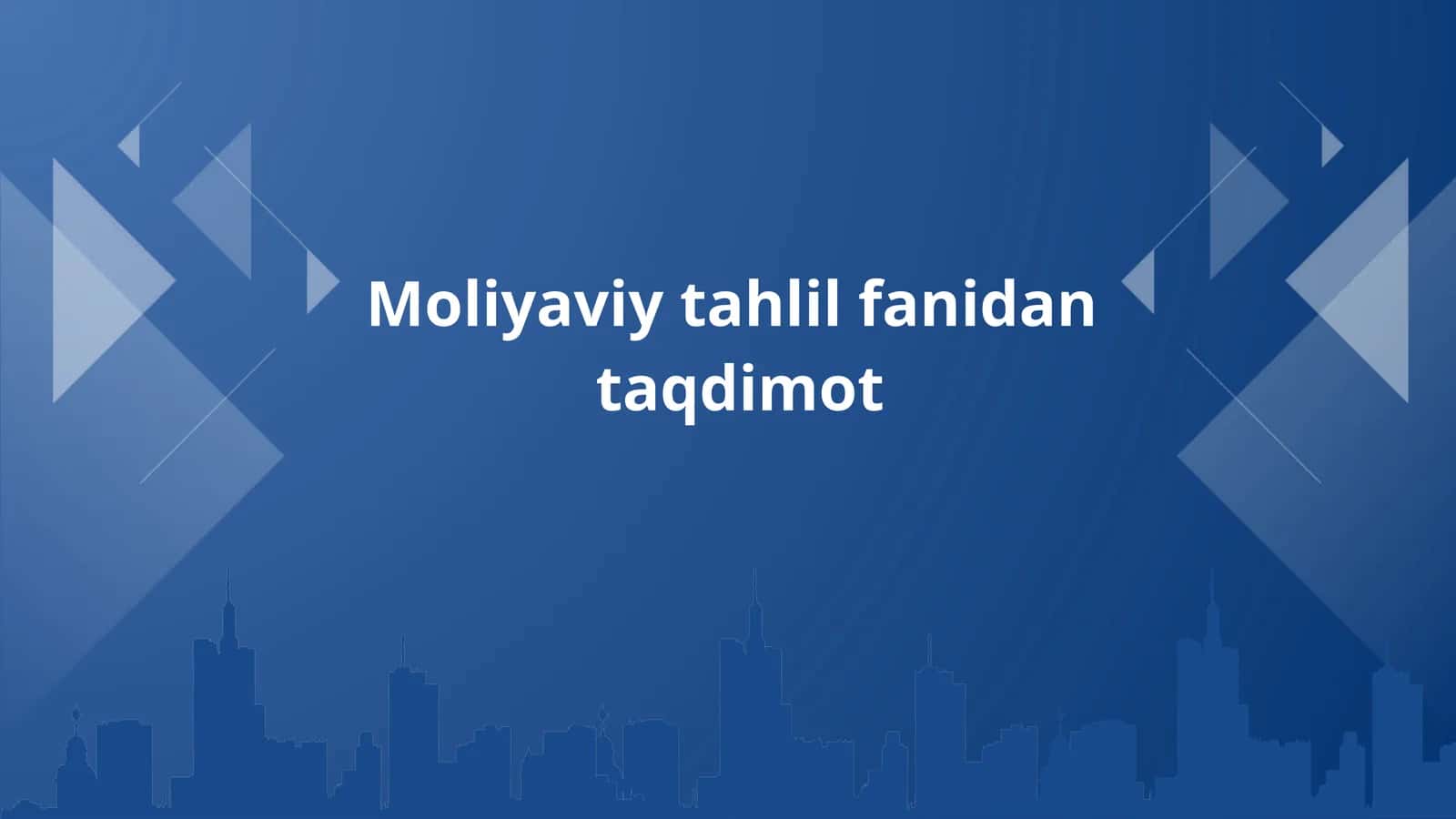 Foyda shakllanishi tahlili