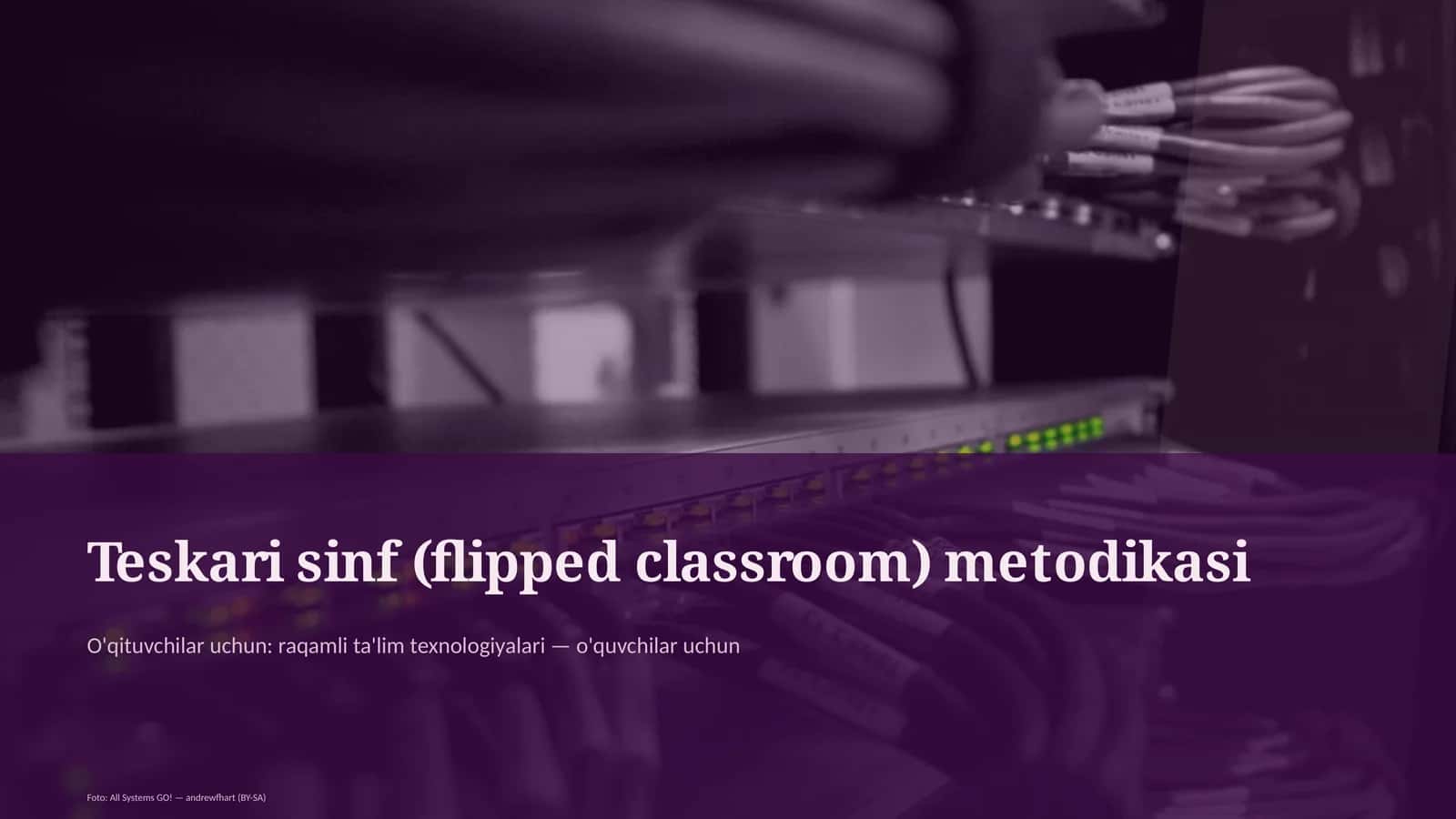 Teskari sinf (flipped classroom) metodikasi