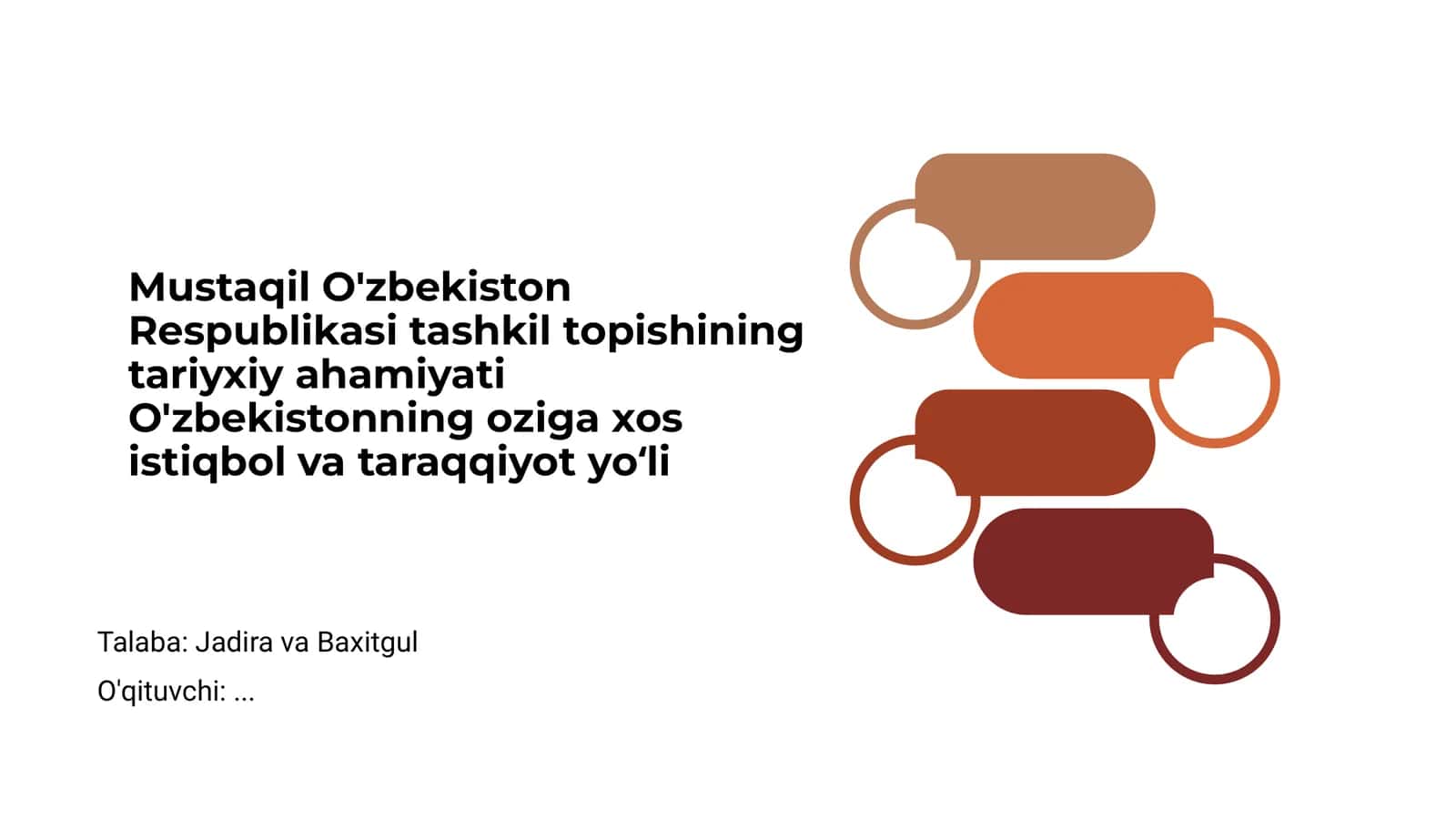 Mustaqil O'zbekiston Respublikasi tashkil topishi