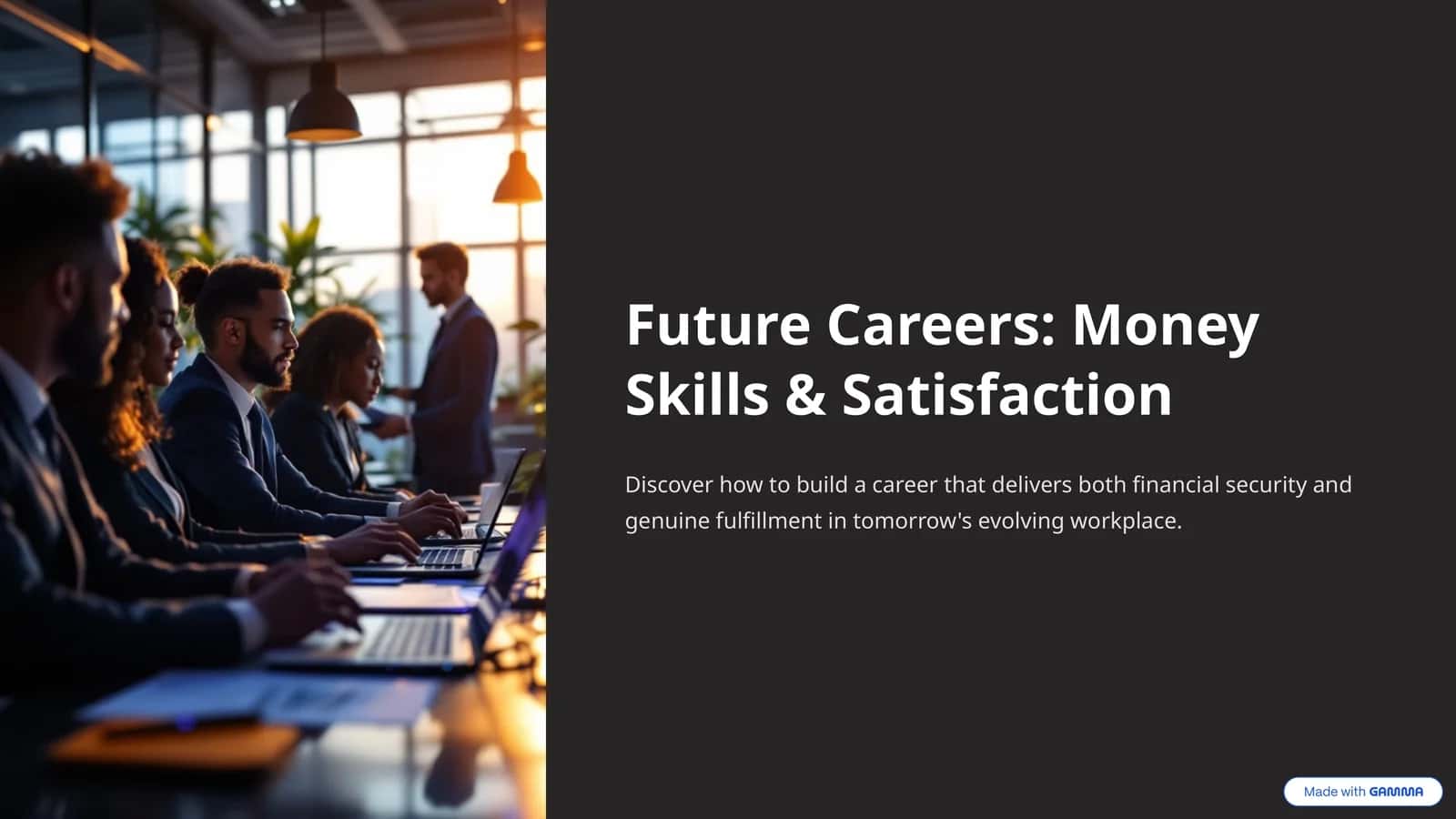 Future Careers: Money Skills & Satisfaction