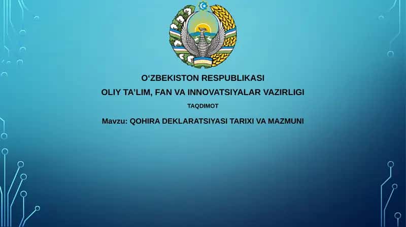 Qohira Deklaratsiyasi