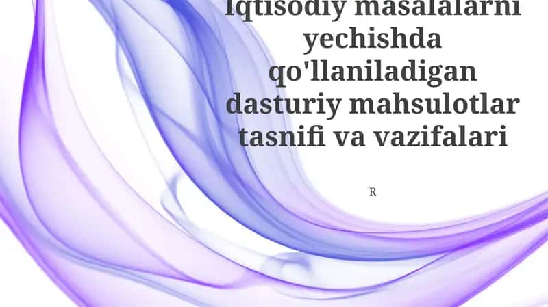 Moliyaviy boshqaruv dasturi