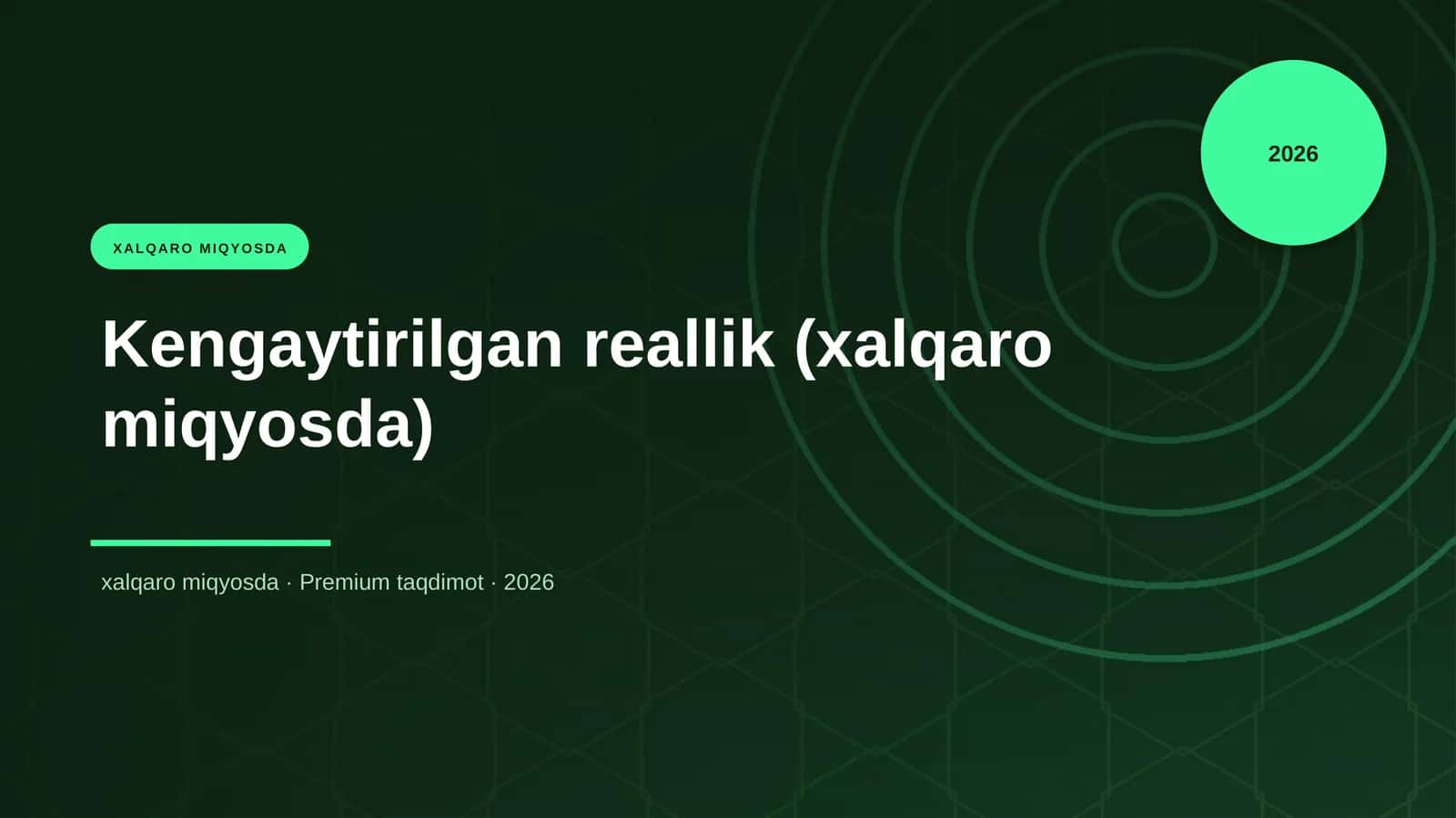 Kengaytirilgan reallik (xalqaro miqyosda)