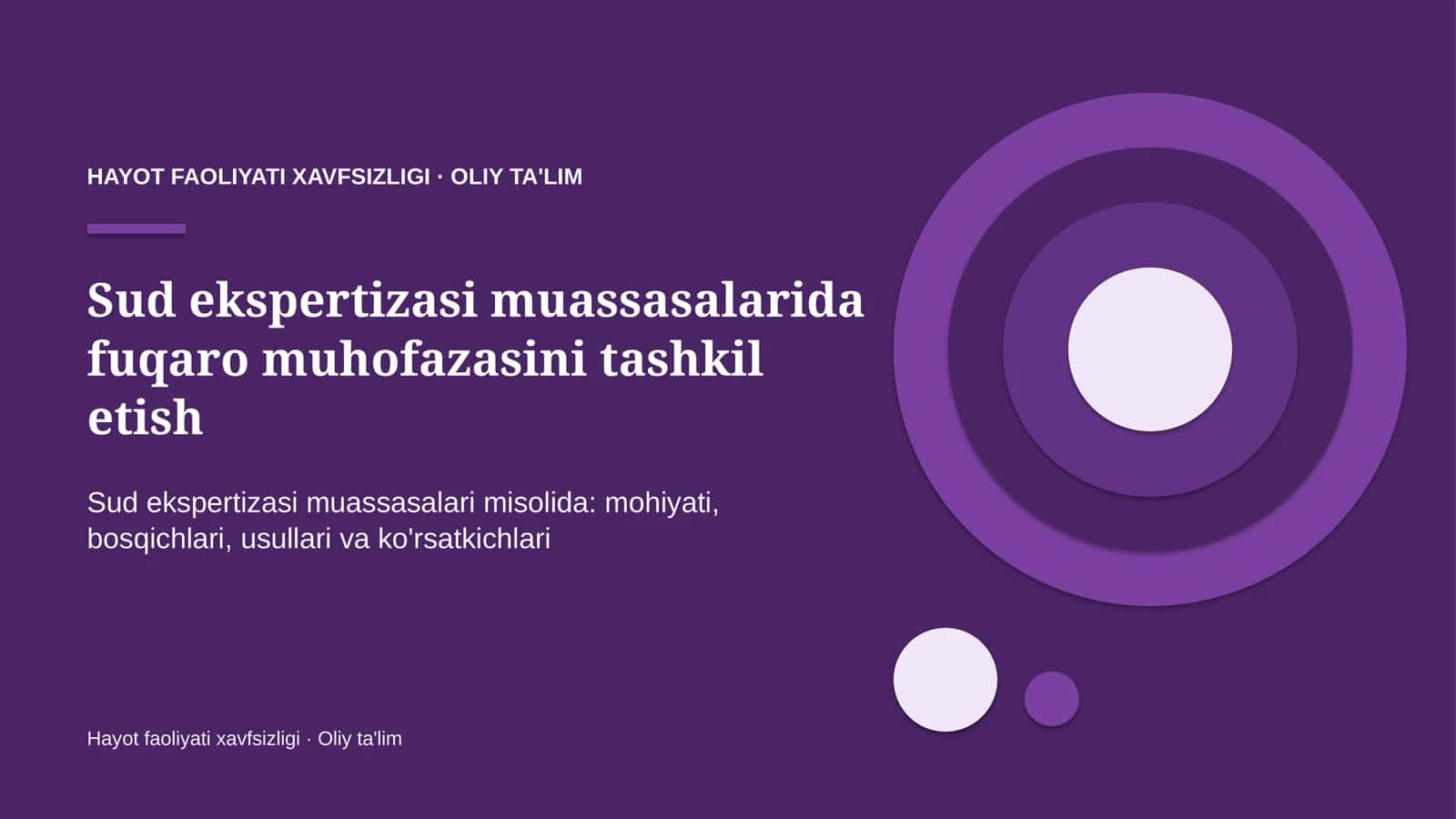 sud ekspertizasi muassasalarida fuqaro muhofazasini tashkil etish 6950