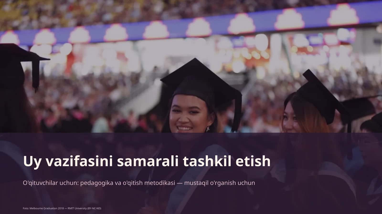 Uy vazifasini samarali tashkil etish