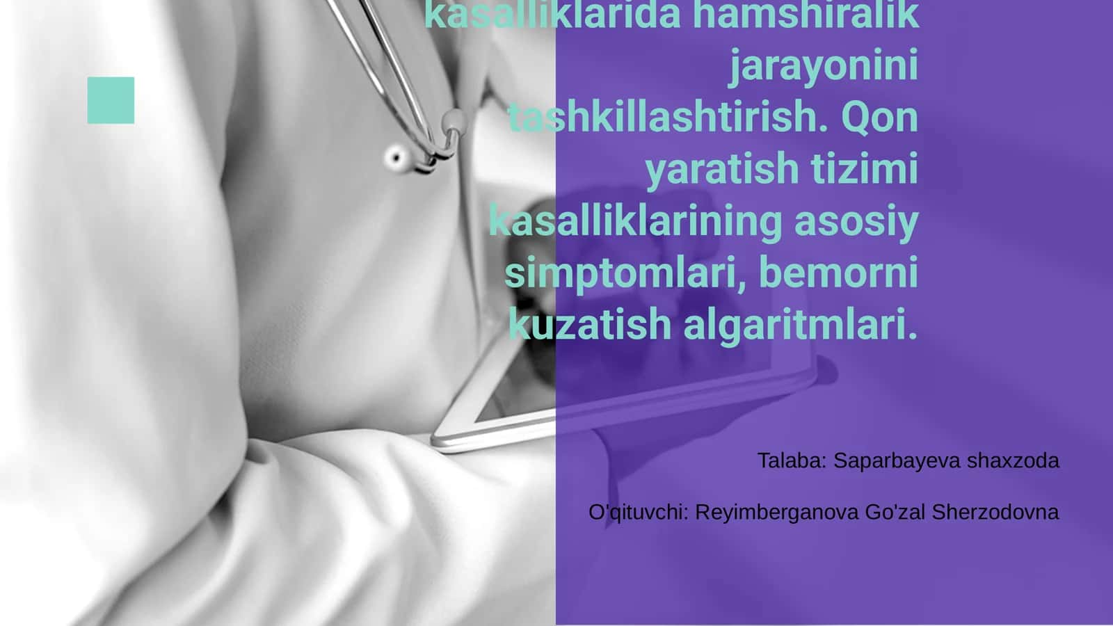 Qon yaratish tizimi kasalliklari