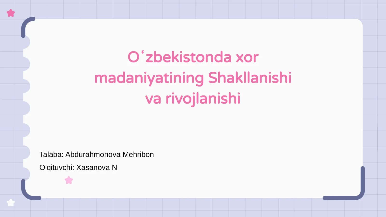 Oʻzbekistonda xor madaniyatining Shakllanishi va rivojlanishi
