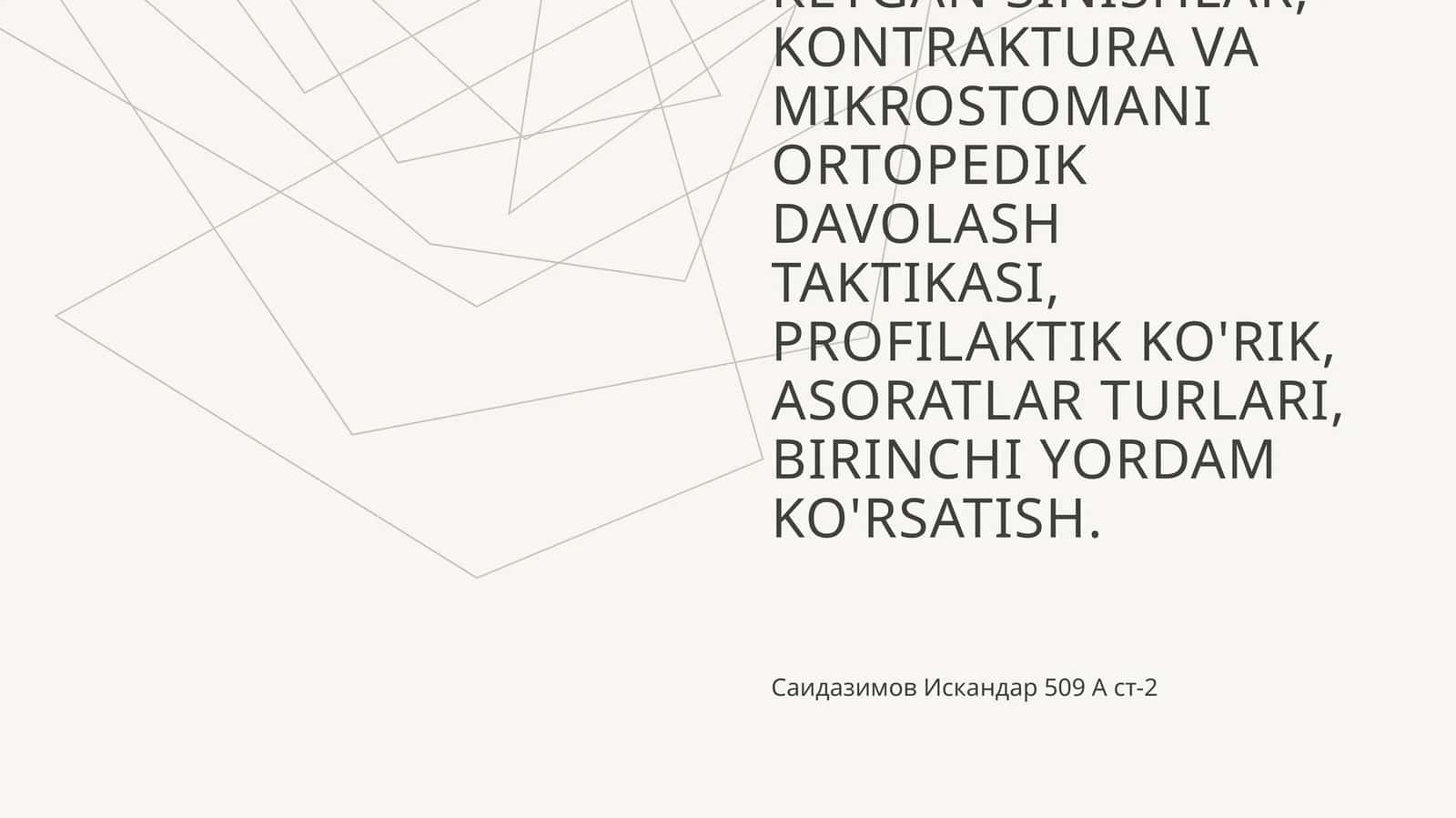 Soxta jag' bo'g'imlari mavjud bo'lgan bemorlarni protezlashda umumiy amaliyot shifokor-stomatologining an'anaviy va raqamli texnologiyalar usullarini bilishi