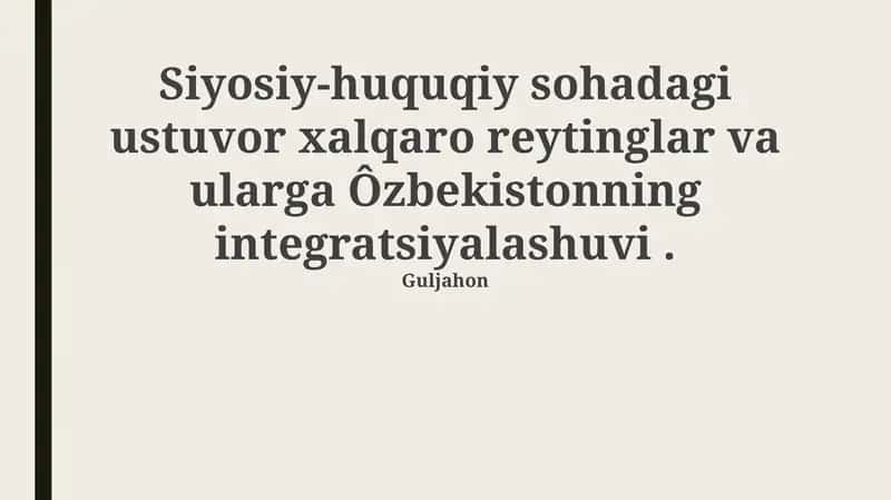 Xalqaro Reytinglar: Mohiyati va Ahamiyati