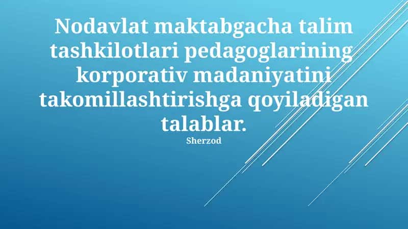 Kasbiy Rivojlanish va Qo'llab-quvvatlash