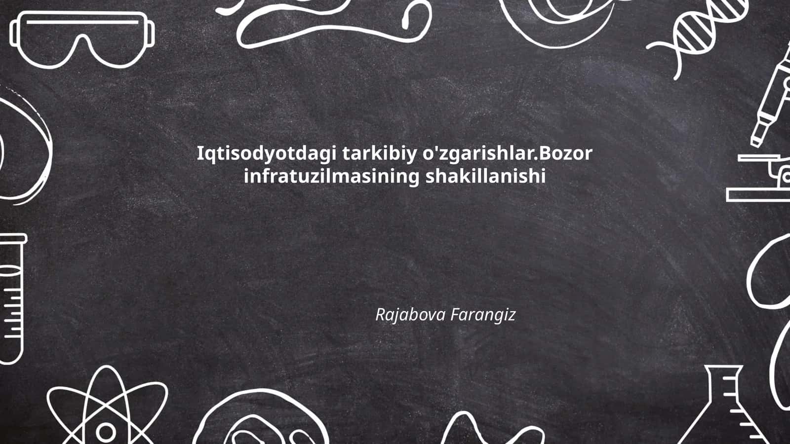Bozor infratuzilmasi tushunchasi