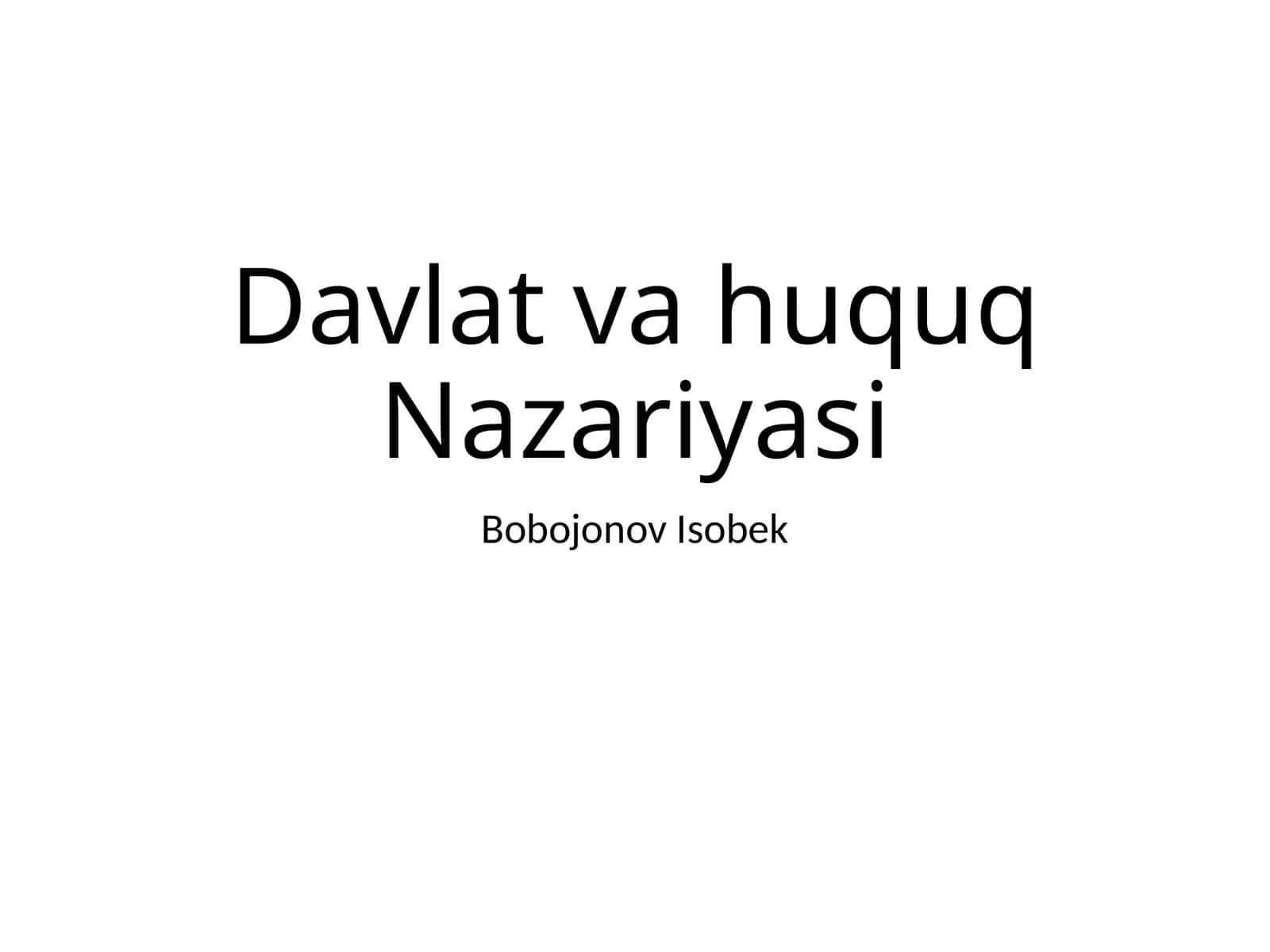 DavlatvahuquqNazariyasi