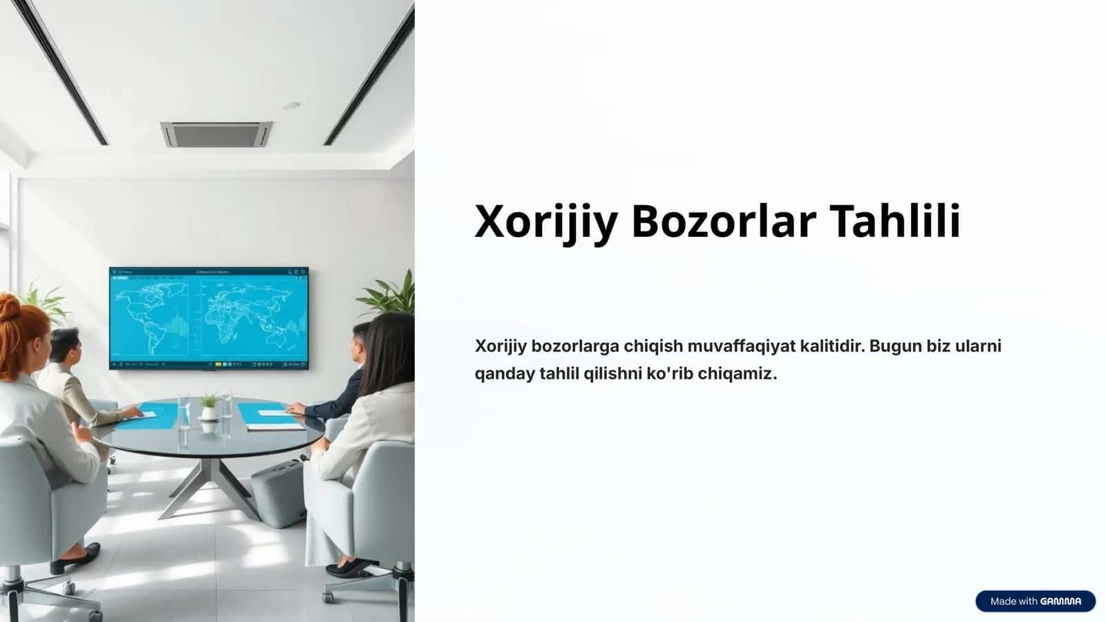 Xorijiy Bozorlar Tahlili