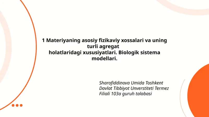 Biologik sistema modellari