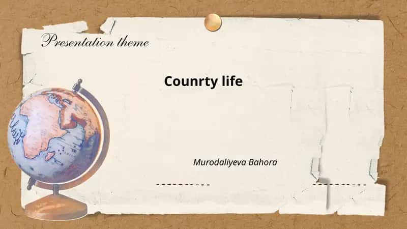 Counrty life