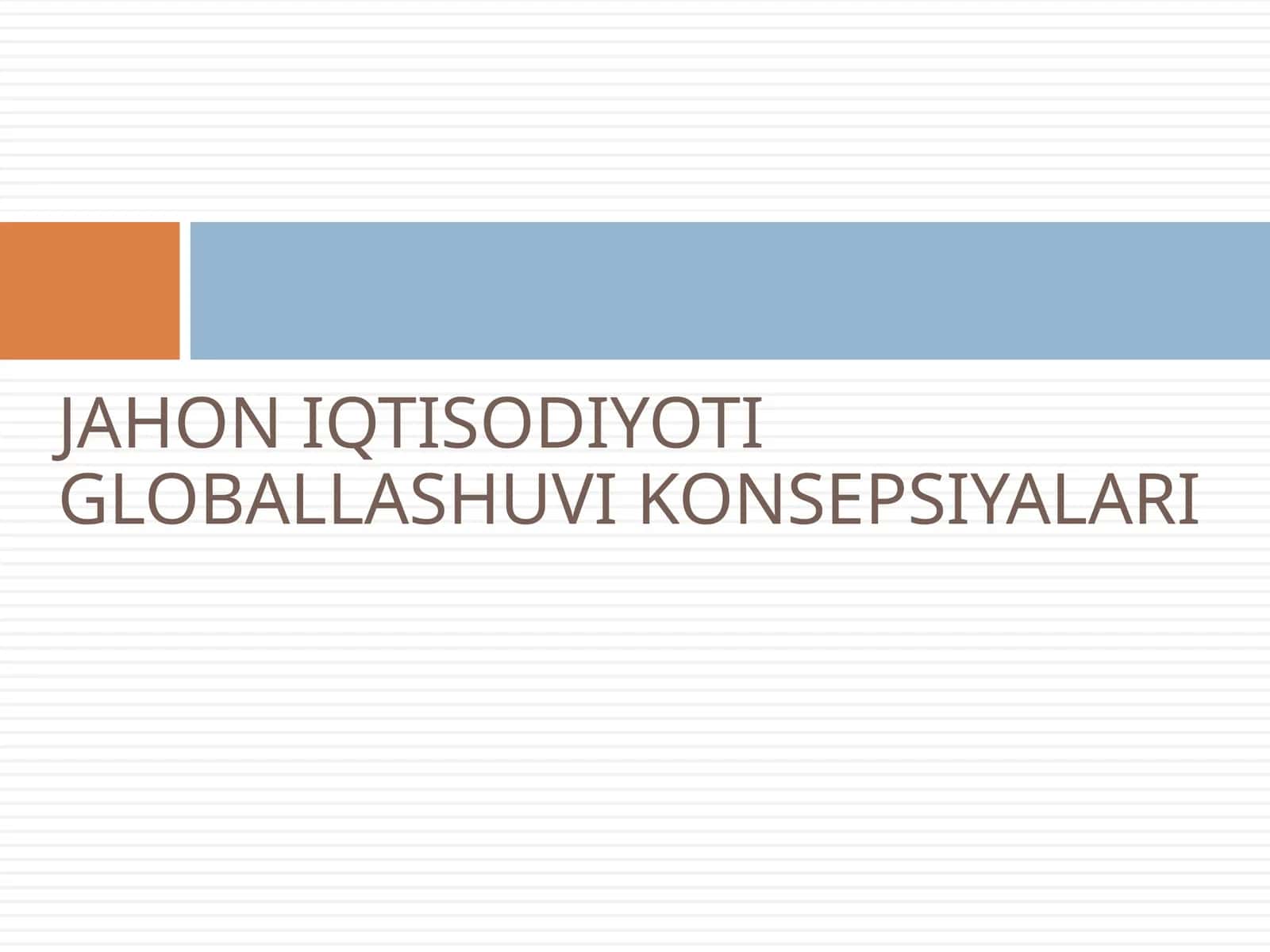 globallashuv konsepsiyalari